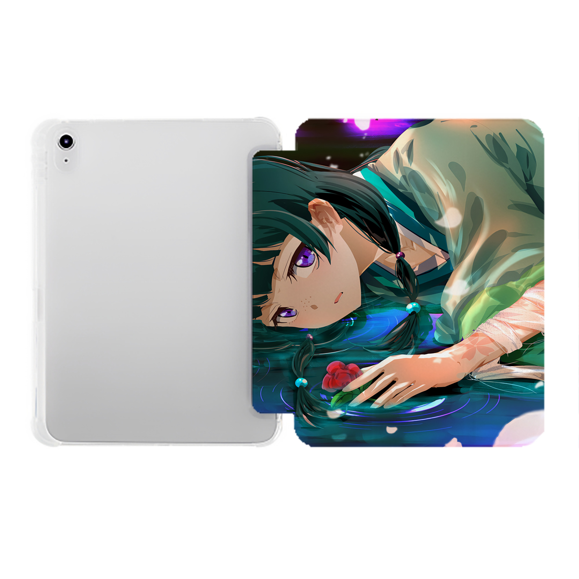（画像用） 薬屋のひとりごと The Apothecary Diaries IPad ケース ペン収納付き 三つ折りスタンド PUレザー×シリコン 対応機種9.5/10.5/10.9インチ